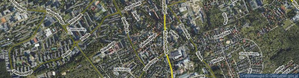 Zdjęcie satelitarne Głowackiego Bartosza ul.